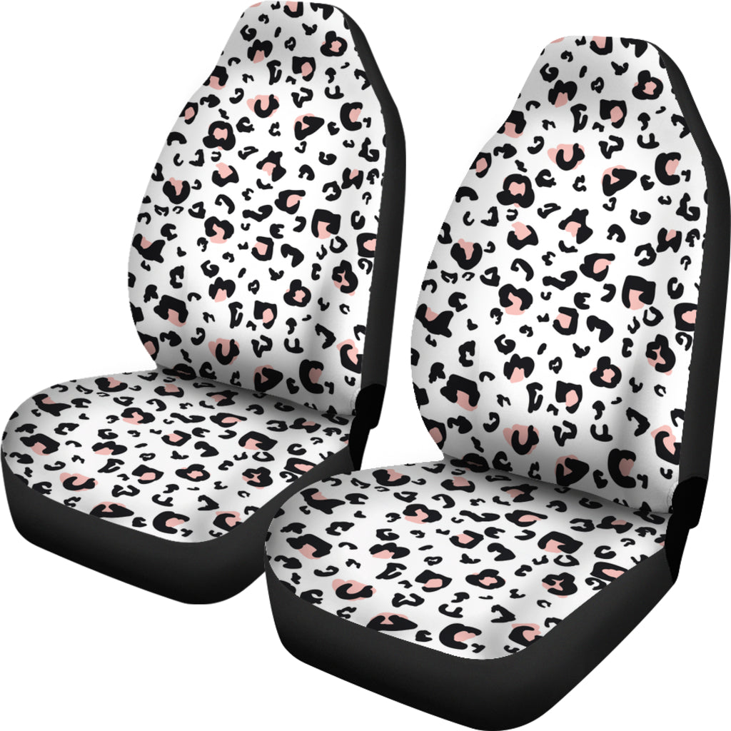 White Cow Print Car Seat