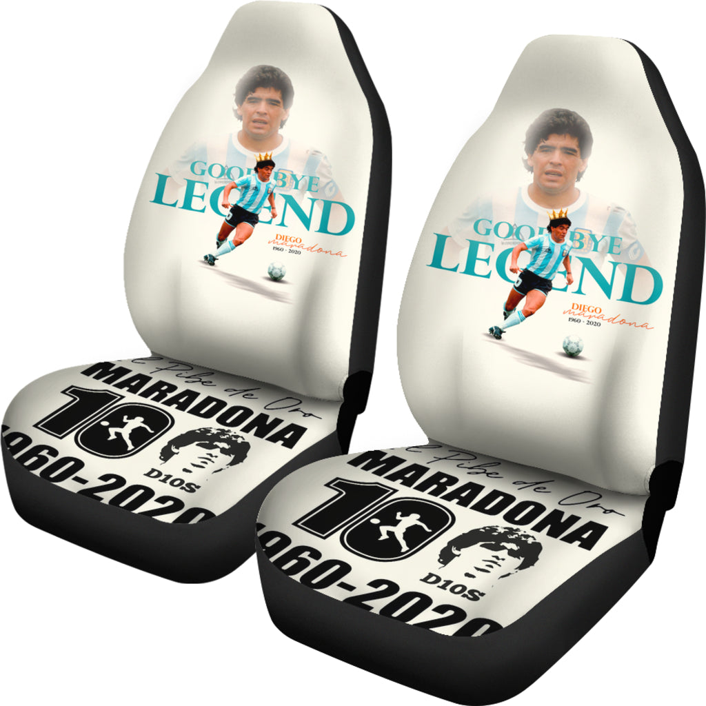 Legend Diego Armando Maradona 10 Rip 1969 2022 Car Seat Covers Gift For Fooball