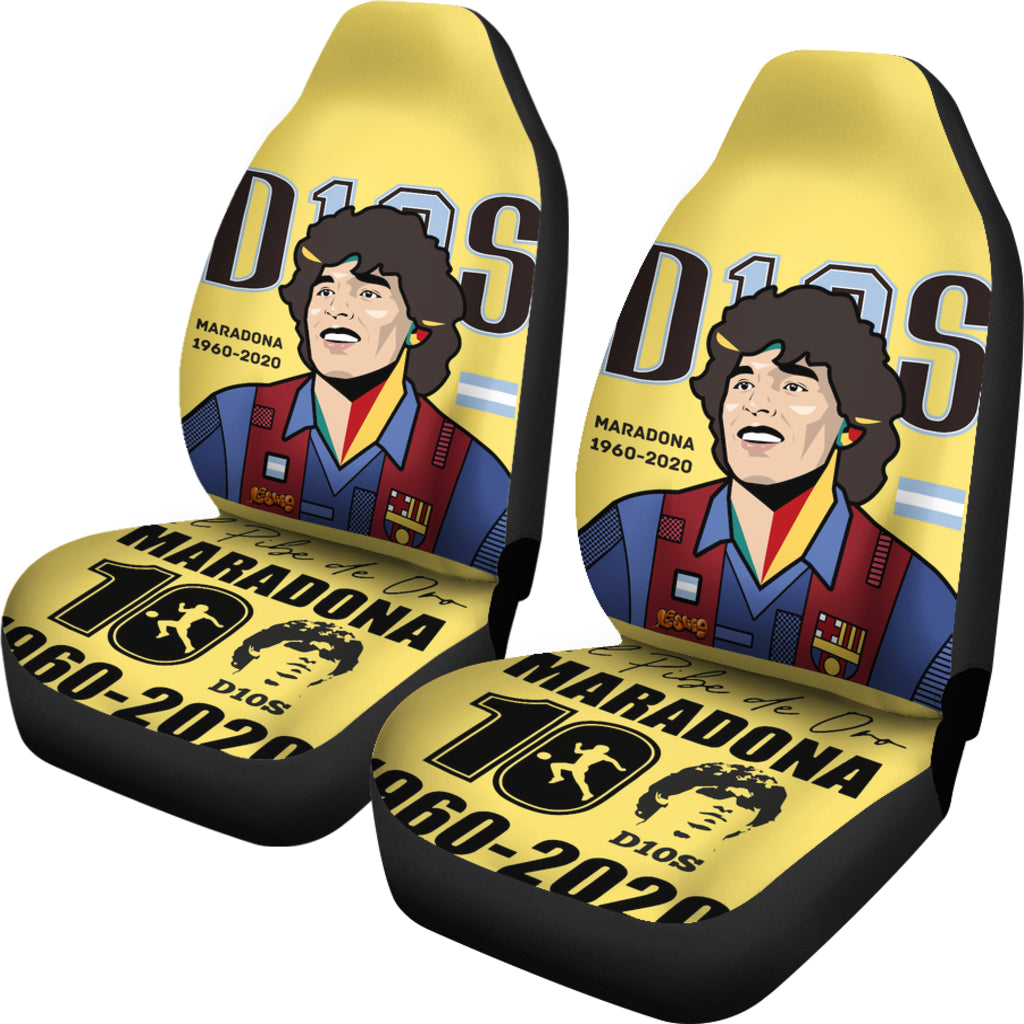 Barcelona Diego Armando Maradona 10 Rip 1969 2022 Car Seat Covers Gift For Fooball