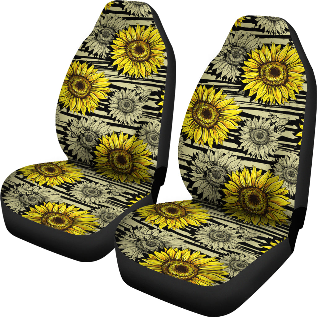 New Sunflower Art Car Seat Covers