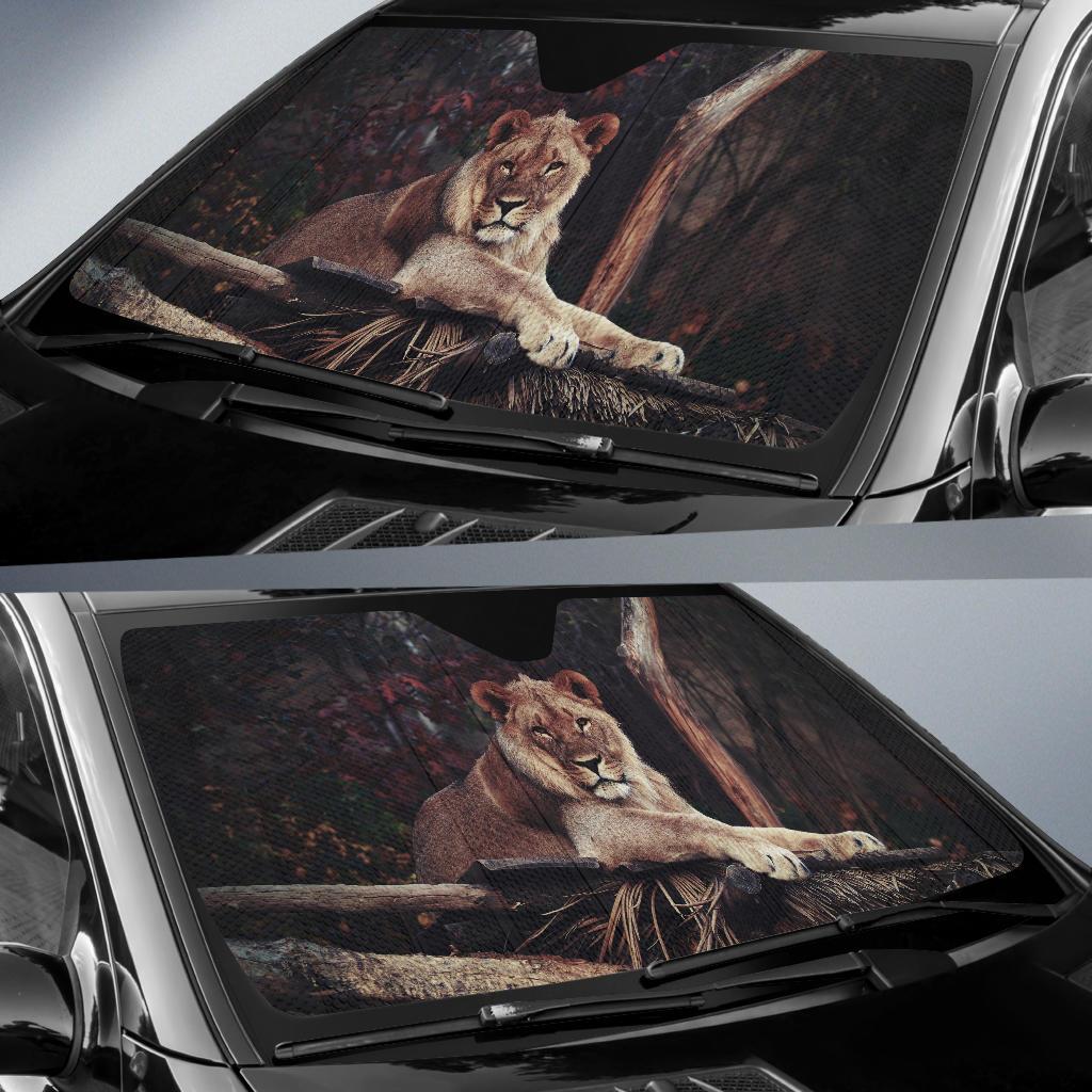 Lion 4K Car Sun Shade Gift Ideas 2022