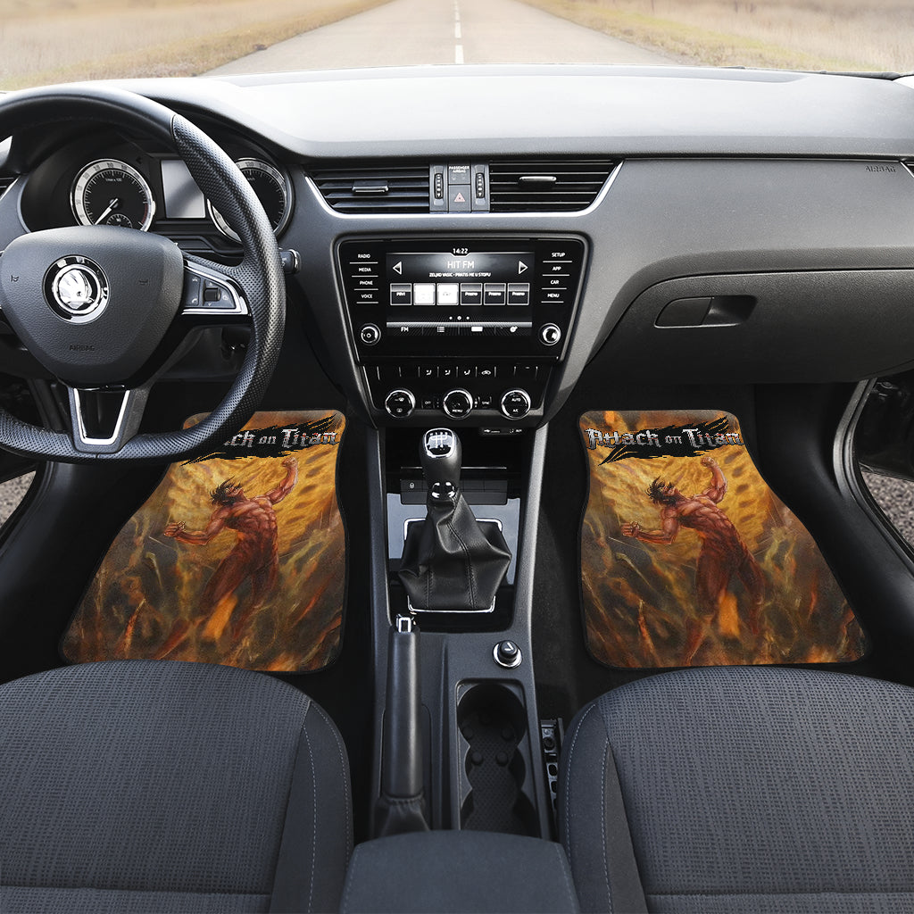 Attack On Titan 16 Anime Car Floor Mats Custom Car Accessories Car Decor 2022