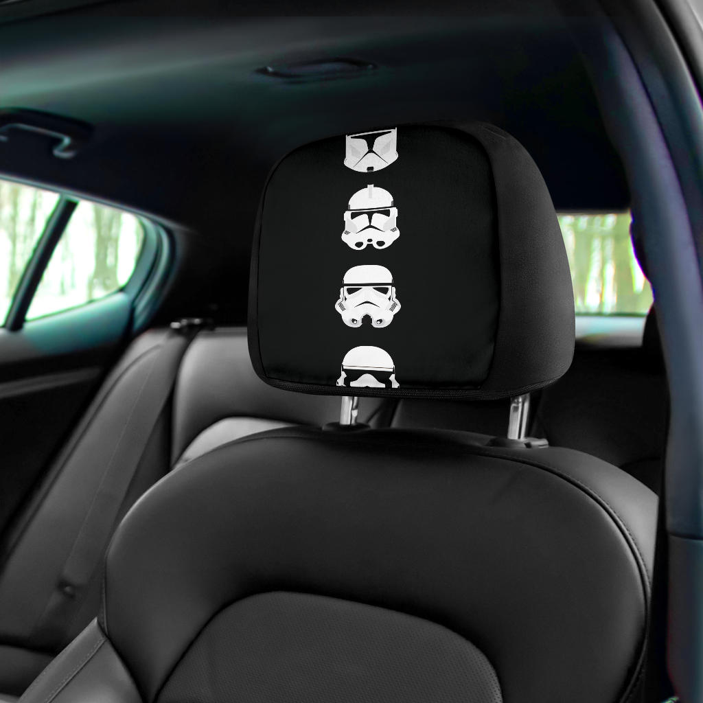 Stormstrooper Head Car Seat Headrest Cover