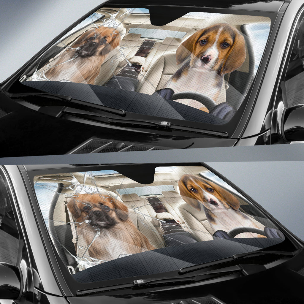 Beagle Car Auto Sunshade