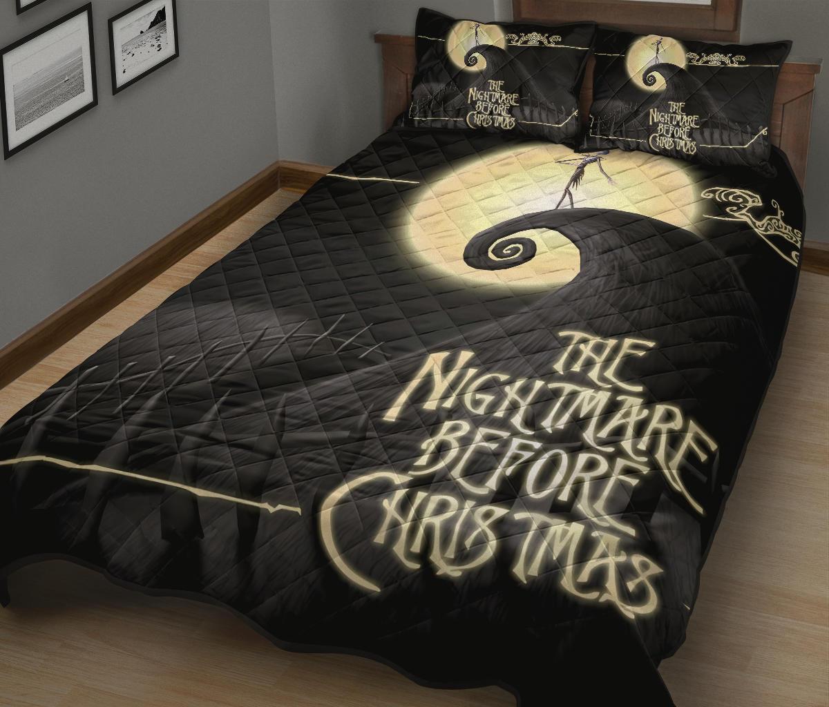 The Nightmare Before Christmas Halloween Movie Quilt Bed Set Pillow Case Amazing Decor Gift Ideas 35