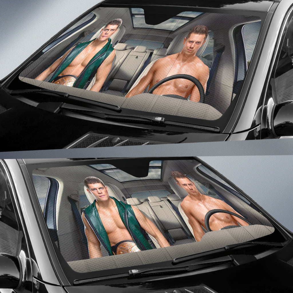 Cody Rhodes Vs The Miz Wwe Driving Auto Sun Shade