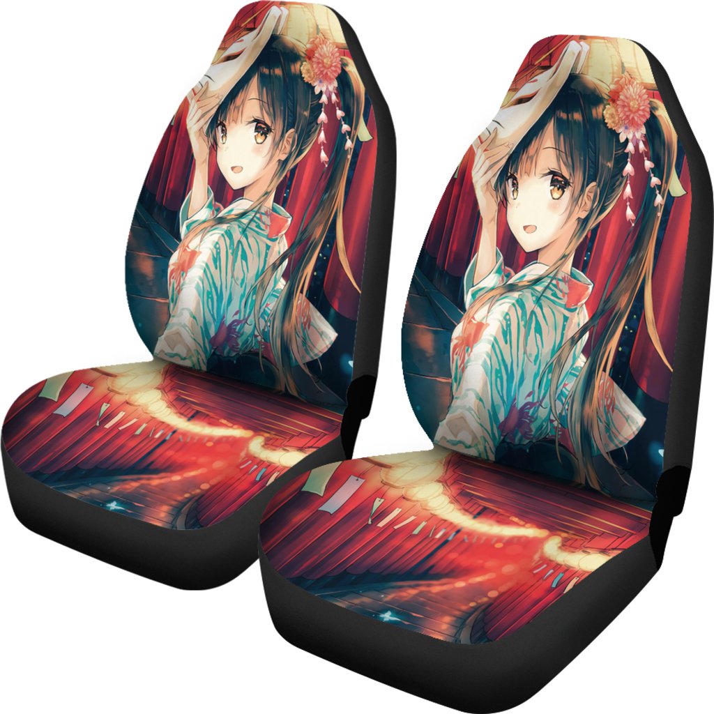 Anime Girl Light Seat Covers