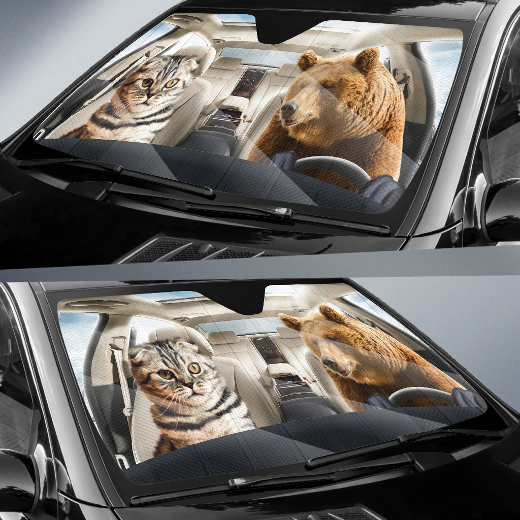 Cat And Bear Sunshade