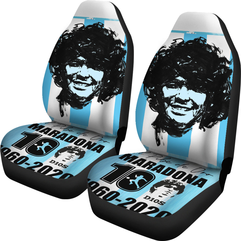 Cool Legend Diego Armando Maradona 10 Rip 1969 2022 Car Seat Covers Gift For Fooball