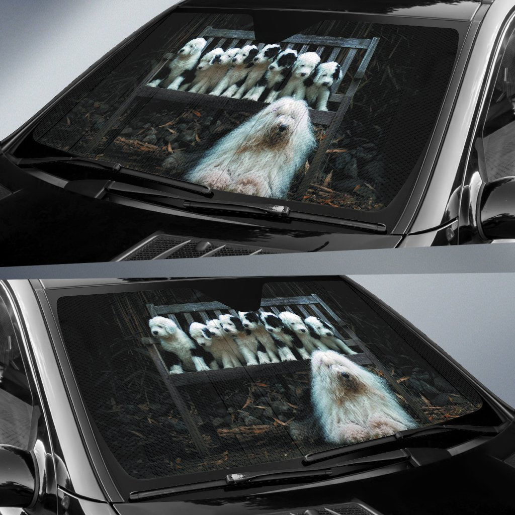 Old English Sheepdog Car Sunshade Amazing Best Gift Ideas 2022