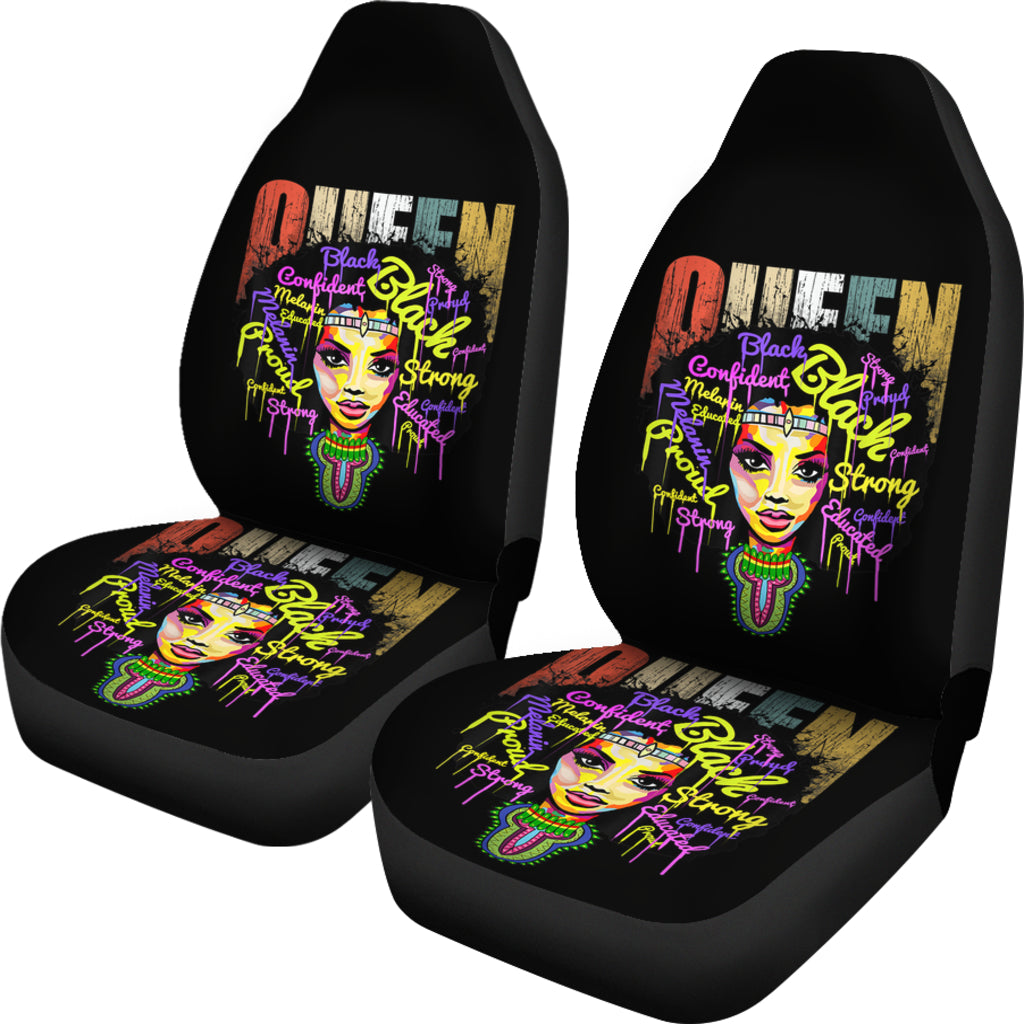 African Queen Black Girl Magic Car Seat Covers