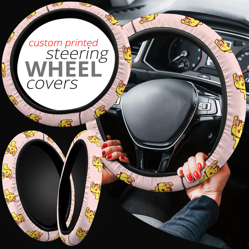 Detective Pikachu Pokemon Car Steering Wheel Cover