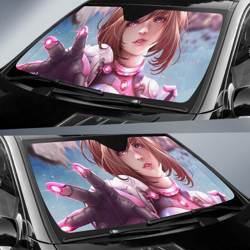 Ochaco Uraraka Anime Girl 4K Car Sun Shade Gift Ideas 2022