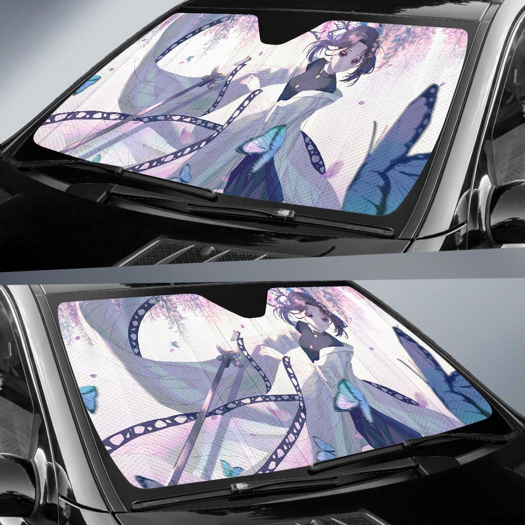 Shinobu Kochou Anime Girl Car Sun Shade Gift Ideas 2022