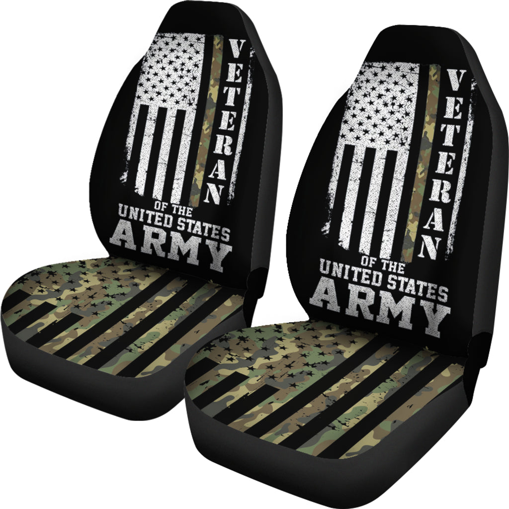American Flag Camo Proud Us Army Veteran Car Seat Covers