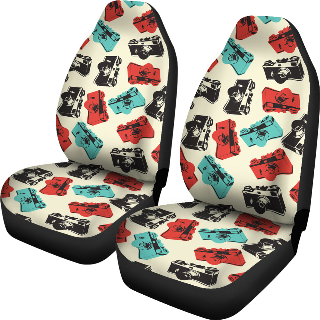 Pattern With Camera Car Seat Covers