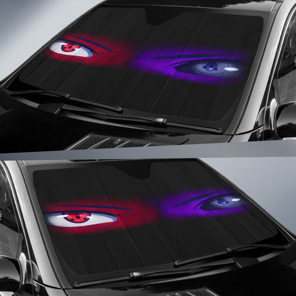 Sharingan Eyes Red And Purple Auto Sun Shades Amazing Best Gift Ideas 2022