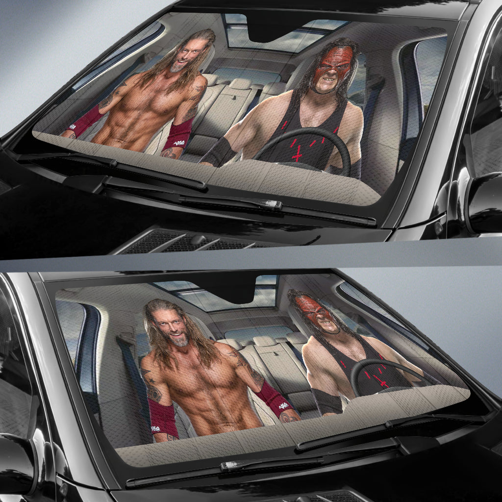 Kane Vs Edge Wwe Driving Auto Sun Shade