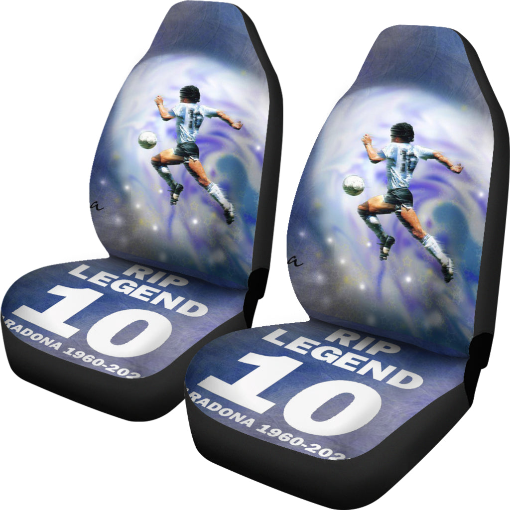 Art Rip Legend Diego Armando Maradona 10 Rip 1969 2022 Car Seat Covers Gift For Fooball