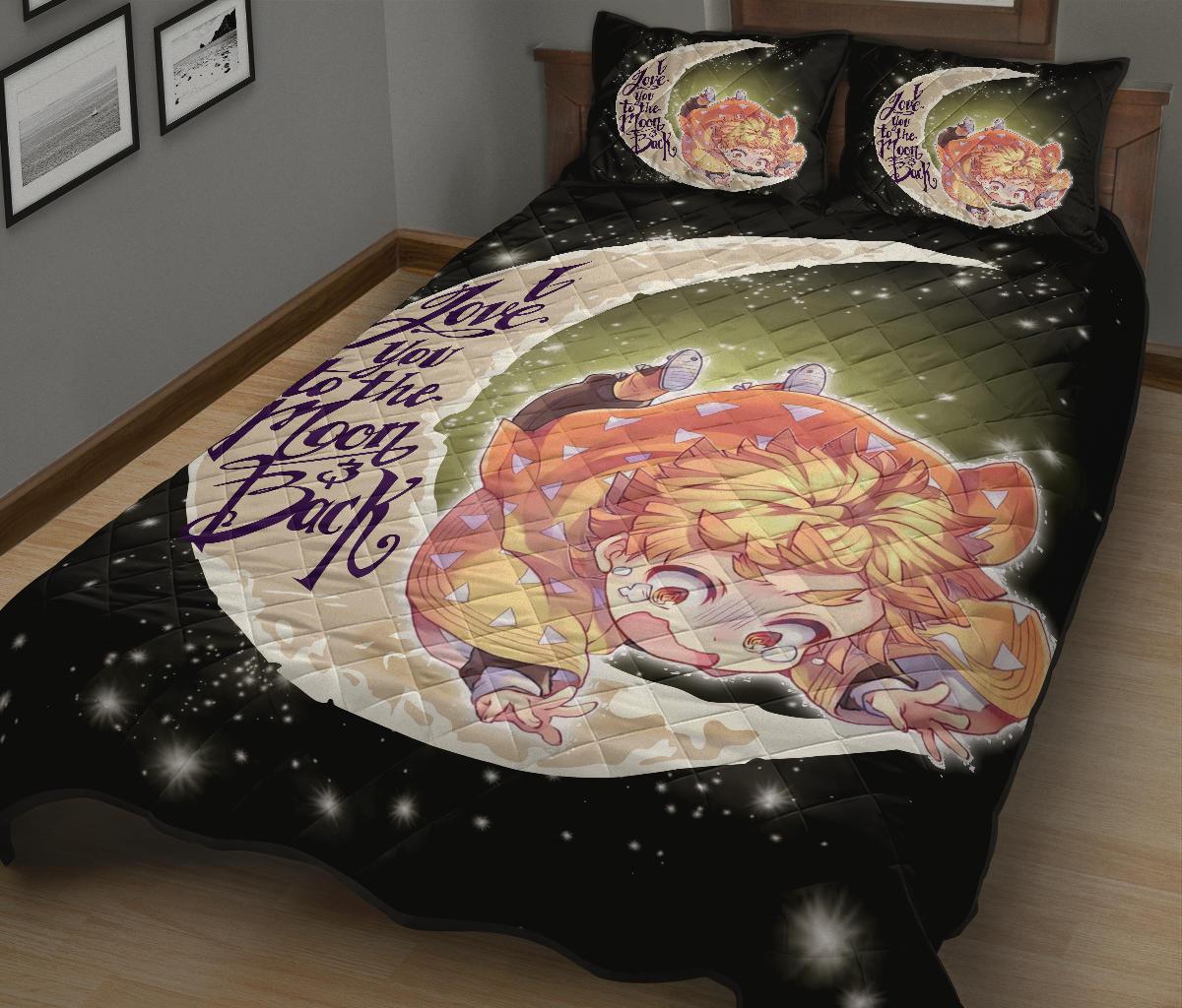 Demon Slayer To The Moon Quilt Bed Sets
