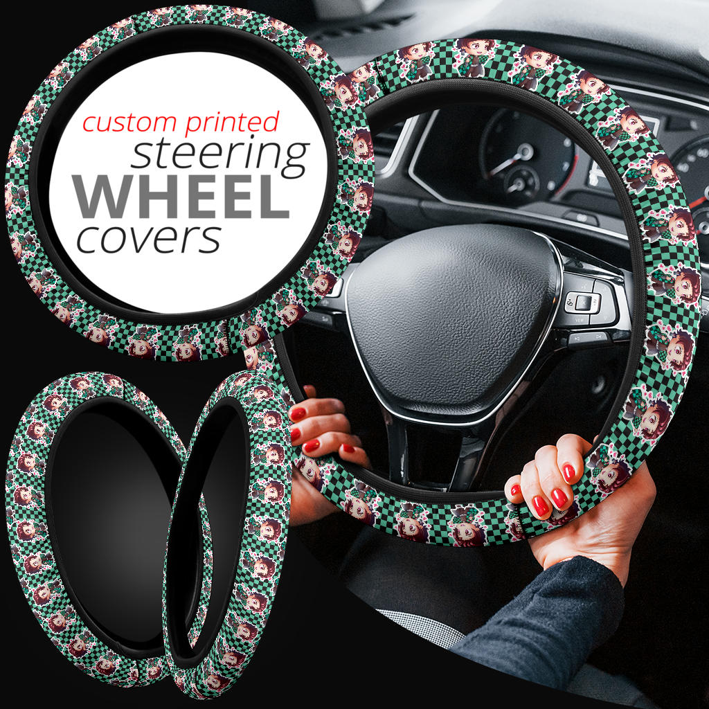 Kamado Tanjiro Demon Slayer Anime Car Steering Wheel Cover 2