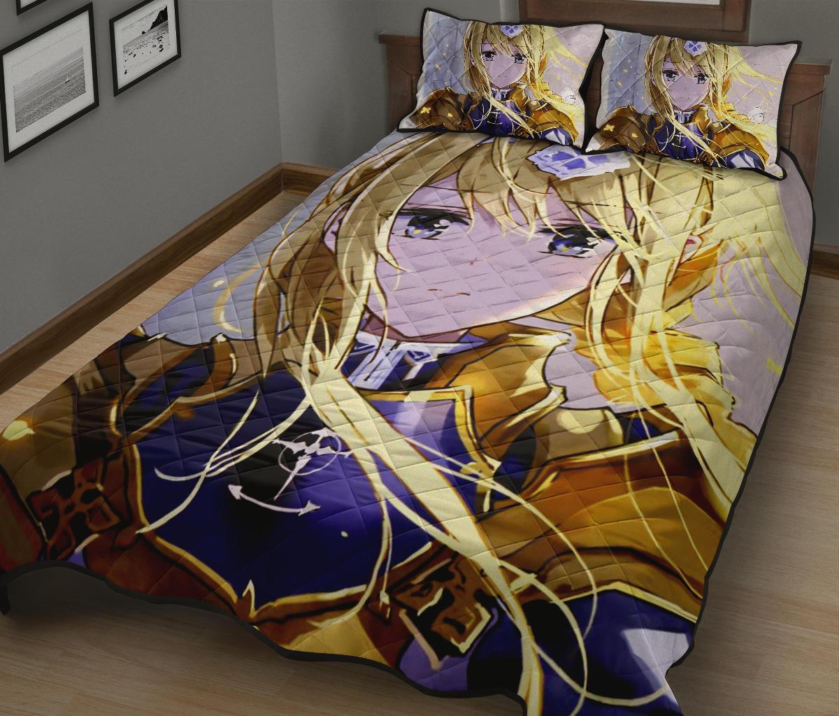 Alice Schuberg Sword Art Online Anime Quilt Bed Set Pillow Case Amazing Decor Gift Ideas 4