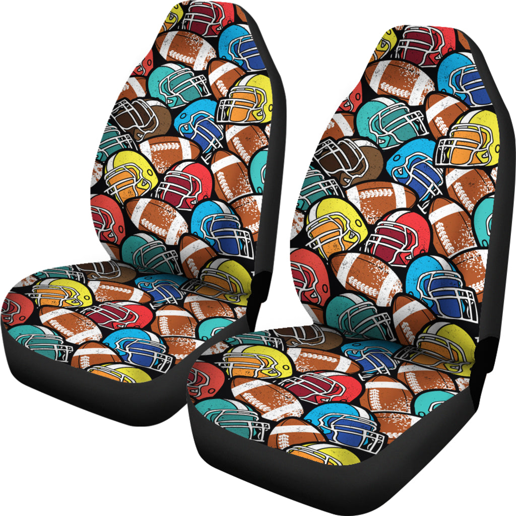 Abstract American Football Pattern Seat Covers