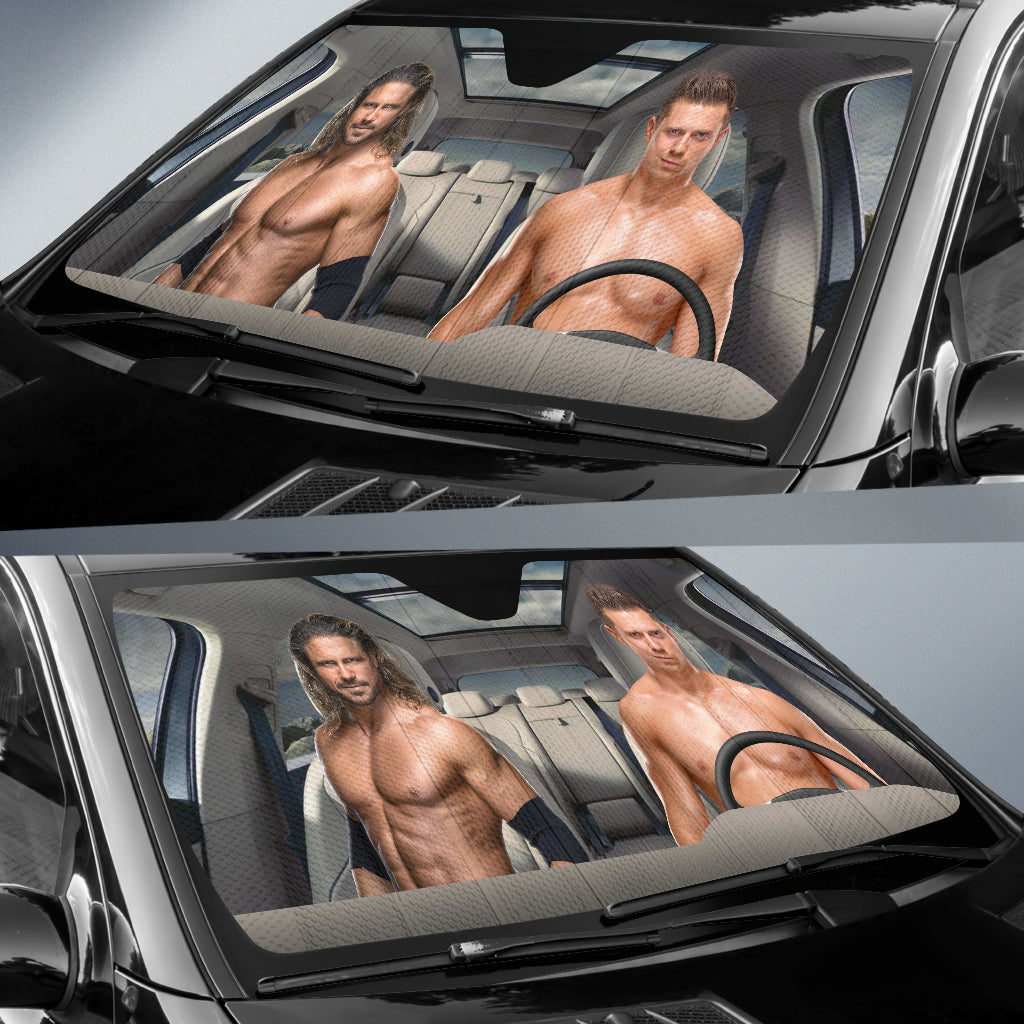 The Miz Vs John Morrison Wwe Driving Auto Sun Shade