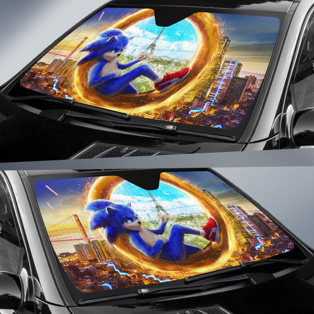 Sonic The Hedgehog 4K Car Sun Shades Gift Ideas 2021