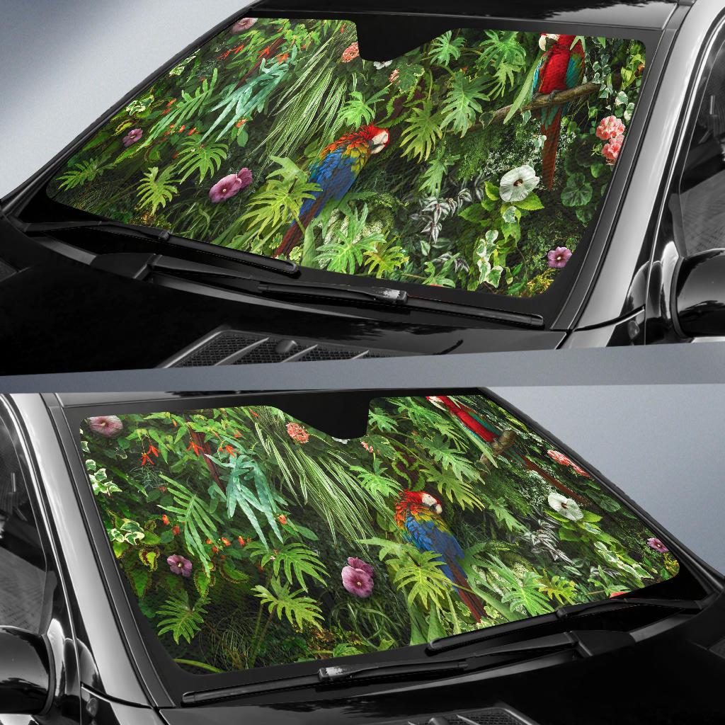 Macaw Parrot Bird Hd 4K Car Sun Shade Gift Ideas 2022