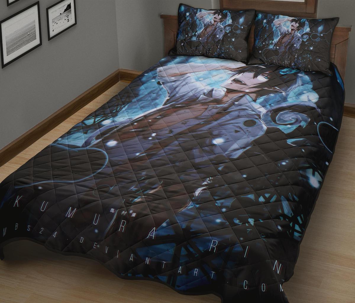 Okumura Rin Blue Exorcist Anime Quilt Bed Set Pillow Case Amazing Decor Gift Ideas 1