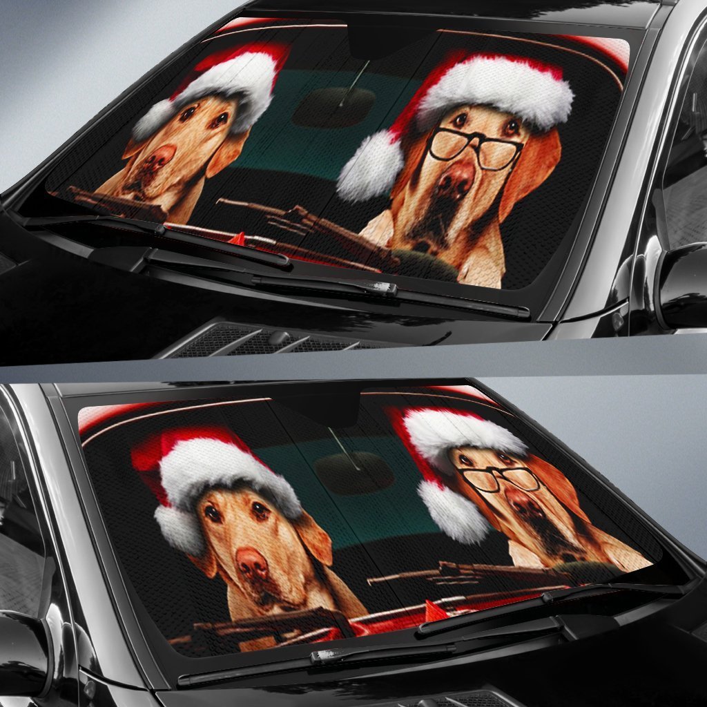 Dog Driving Christmas Funny Auto Sun Shades Amazing Best Gift Ideas 2022