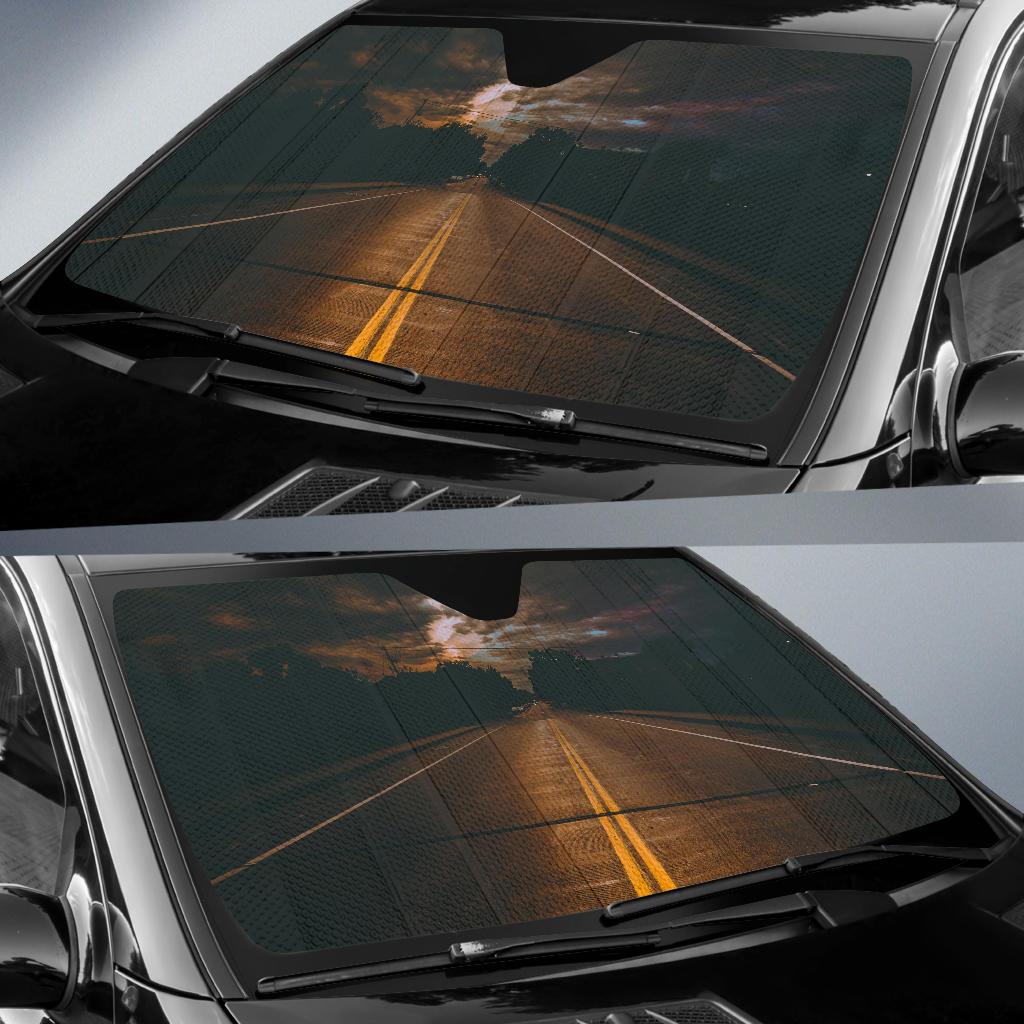 Night Road Car Sun Shade Gift Ideas 2022