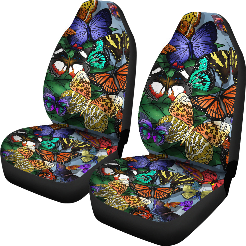 New Colorful Butterfly Art Car Seat Covers