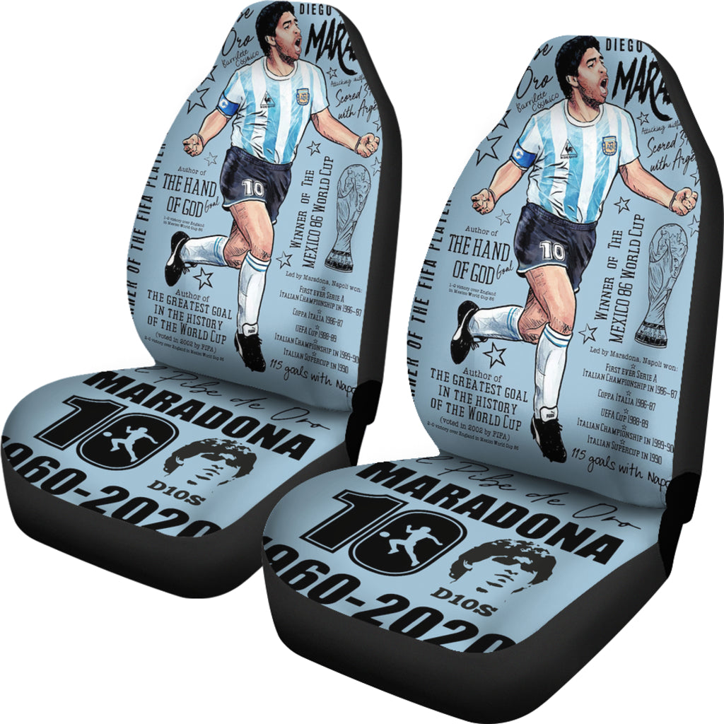 The Hand Of God Diego Armando Maradona 10 Rip 1969 2022 Car Seat Covers Gift For Fooball