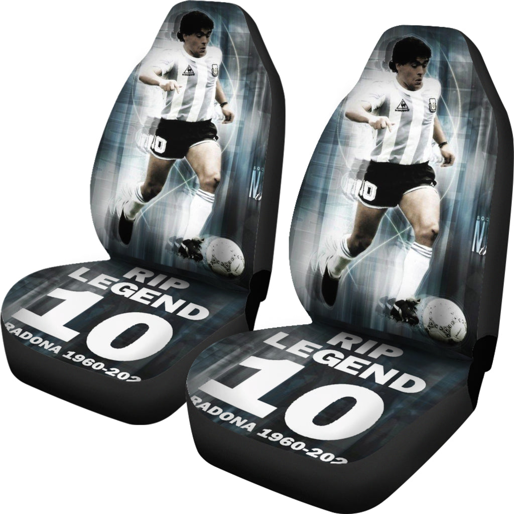 Art Rip Legend Young Diego Armando Maradona 10 Rip 1969 2022 Car Seat Covers Gift For Fooball