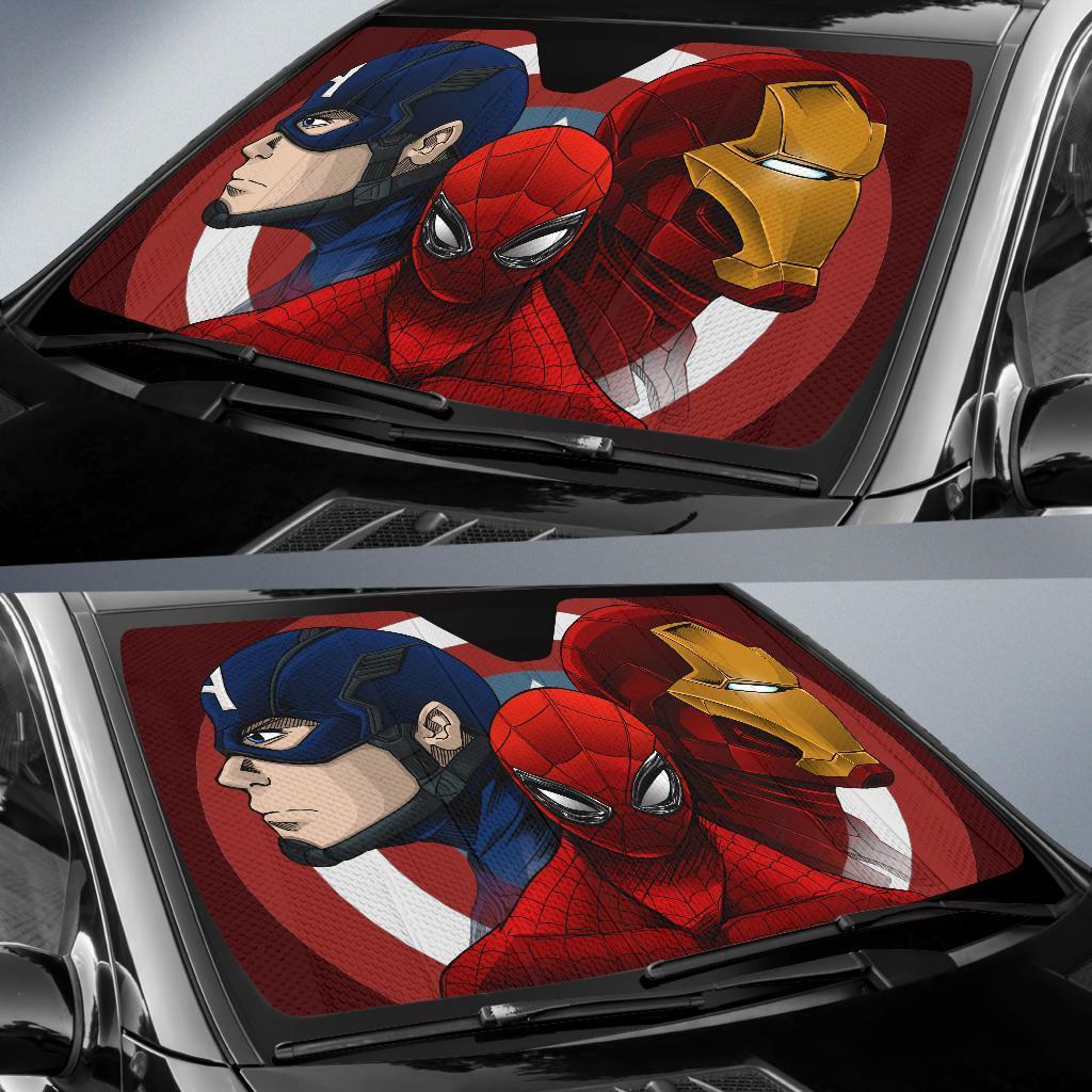 Spiderman Iron Man Captain America Car Sun Shades Amazing Best Gift Ideas 2021