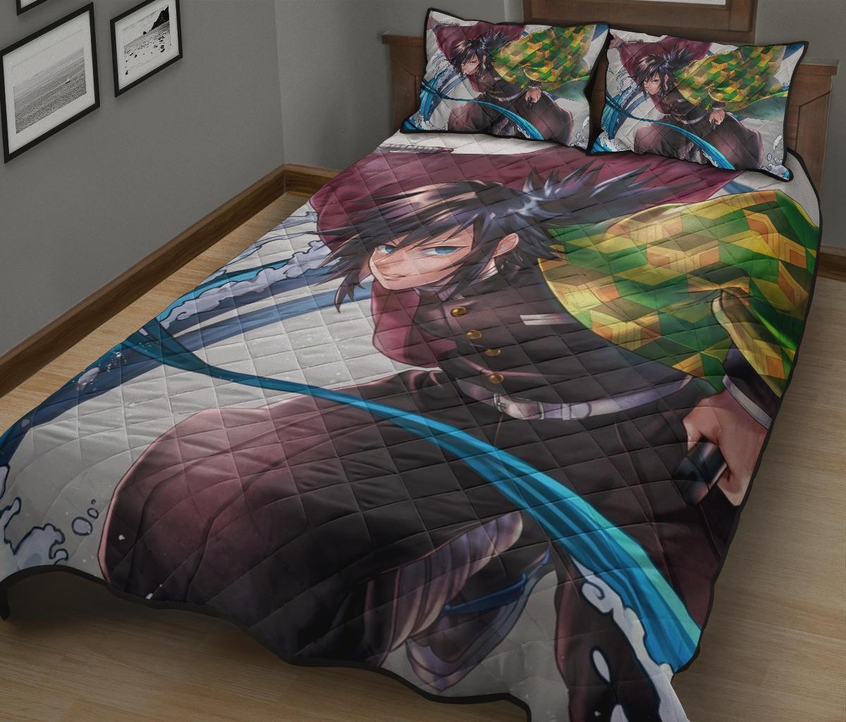 Demon Slayer 9 Anime Quilt Bed Set Pillow Case Amazing Decor Gift Ideas