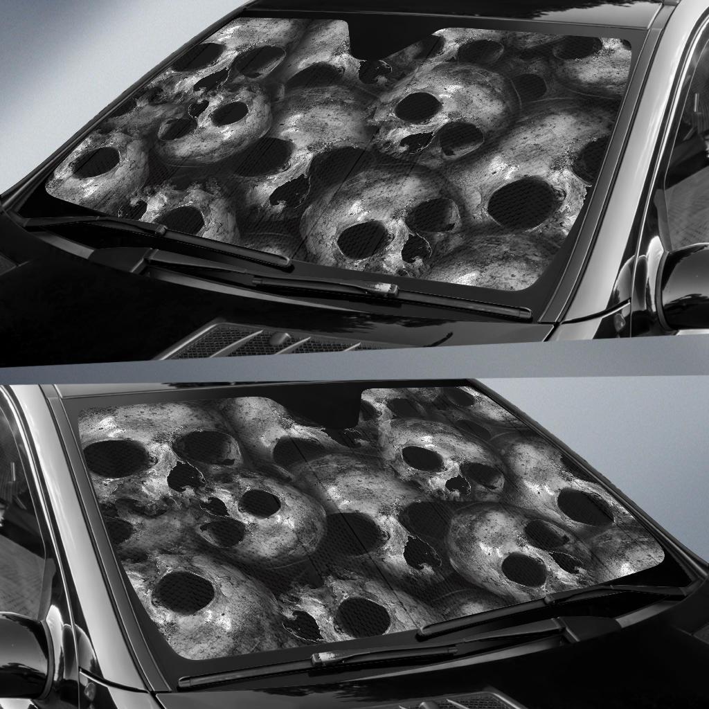 Skulls Death Dead Horror Car Sun Shade Gift Ideas 2022