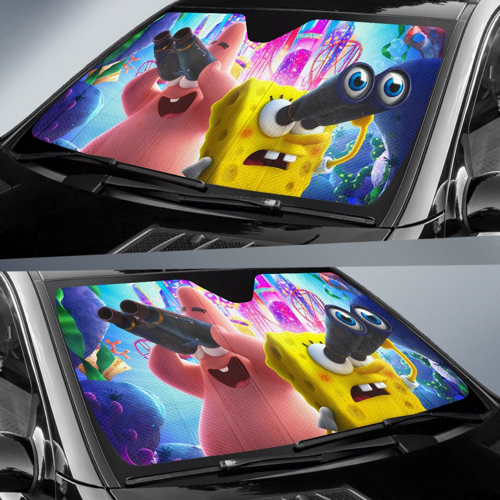 The Spongebob Movie Sponge On The Run 2022 Car Sun Shade Gift Ideas 2022