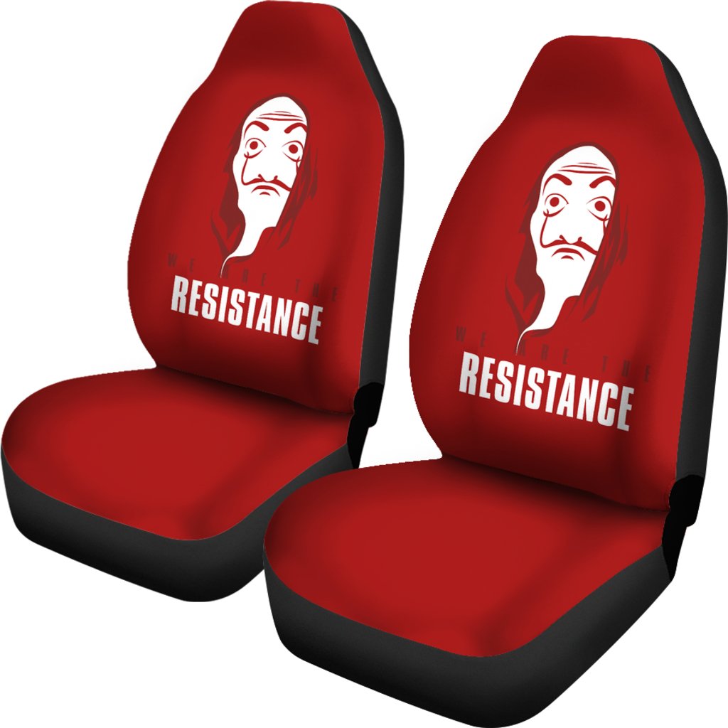 Money Heist Dali Mask Minimalist Seat Covers