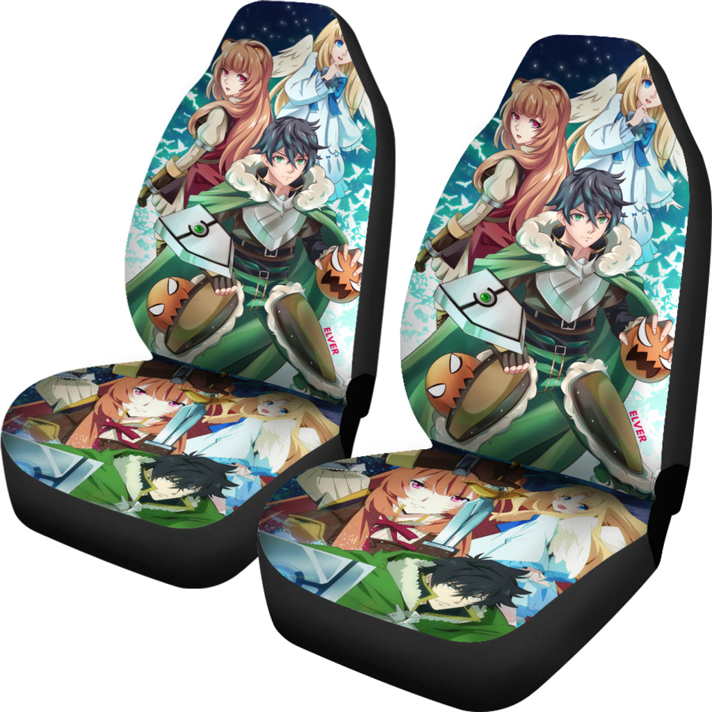 New Naofumi Raphtalia And Filo Tate No Yuusha No Nariagari Anime Manga Car Seat Covers