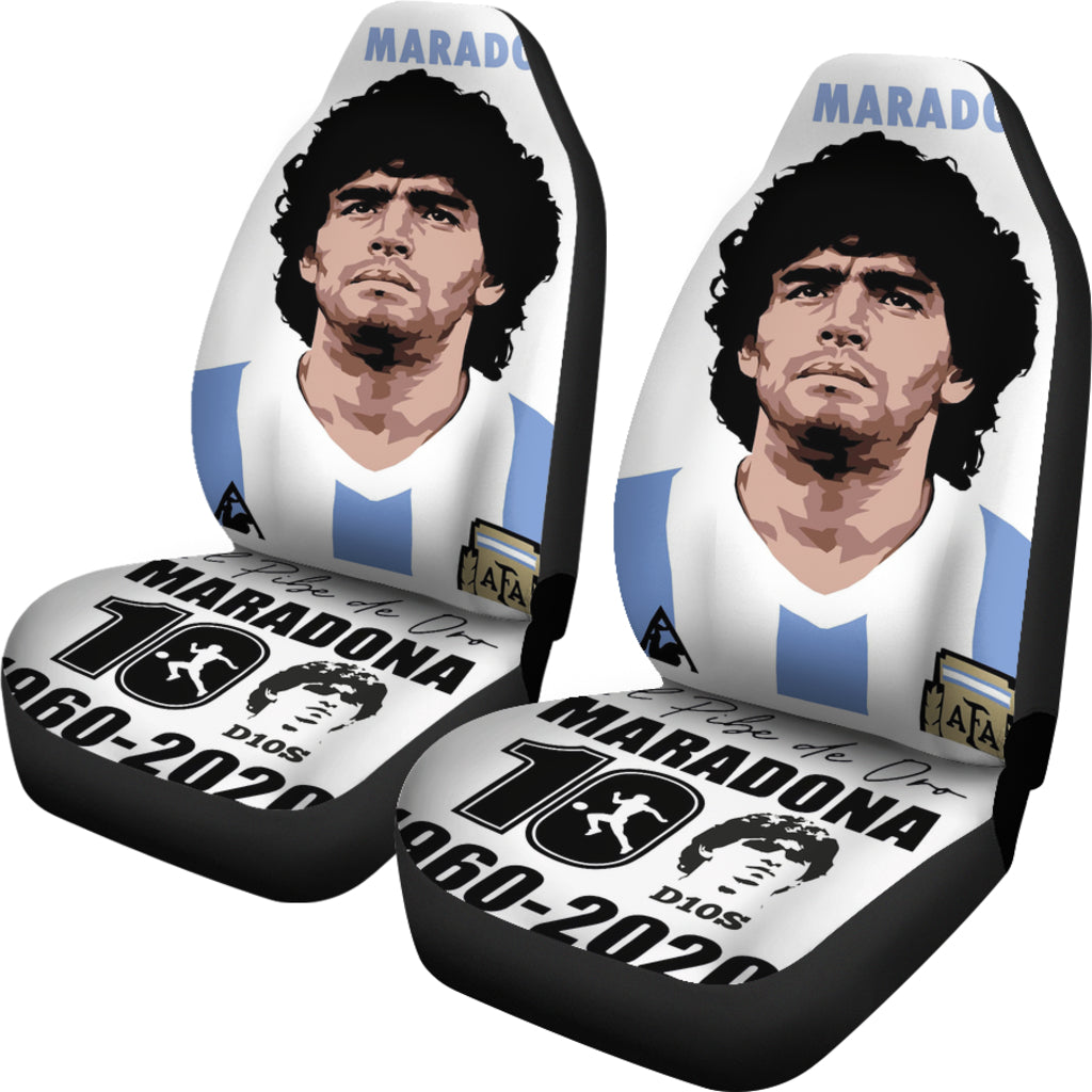 New Art D10S Diego Armando Maradona 10 Rip 1969 2022 Car Seat Covers Gift For Fooball