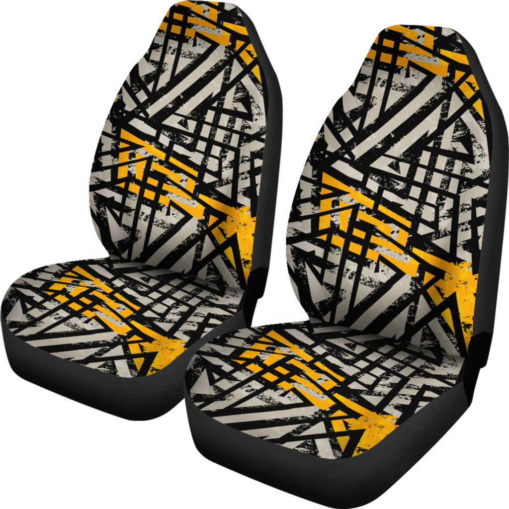 Urban Geometric Pattern Car Seat Covers