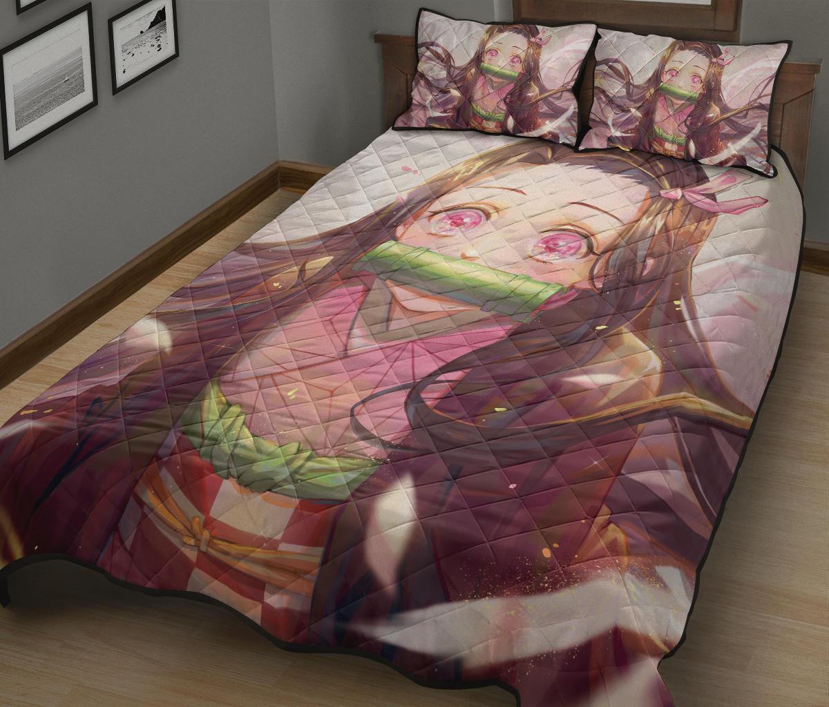 Demon Slayer 14 Anime Quilt Bed Set Pillow Case Amazing Decor Gift Ideas