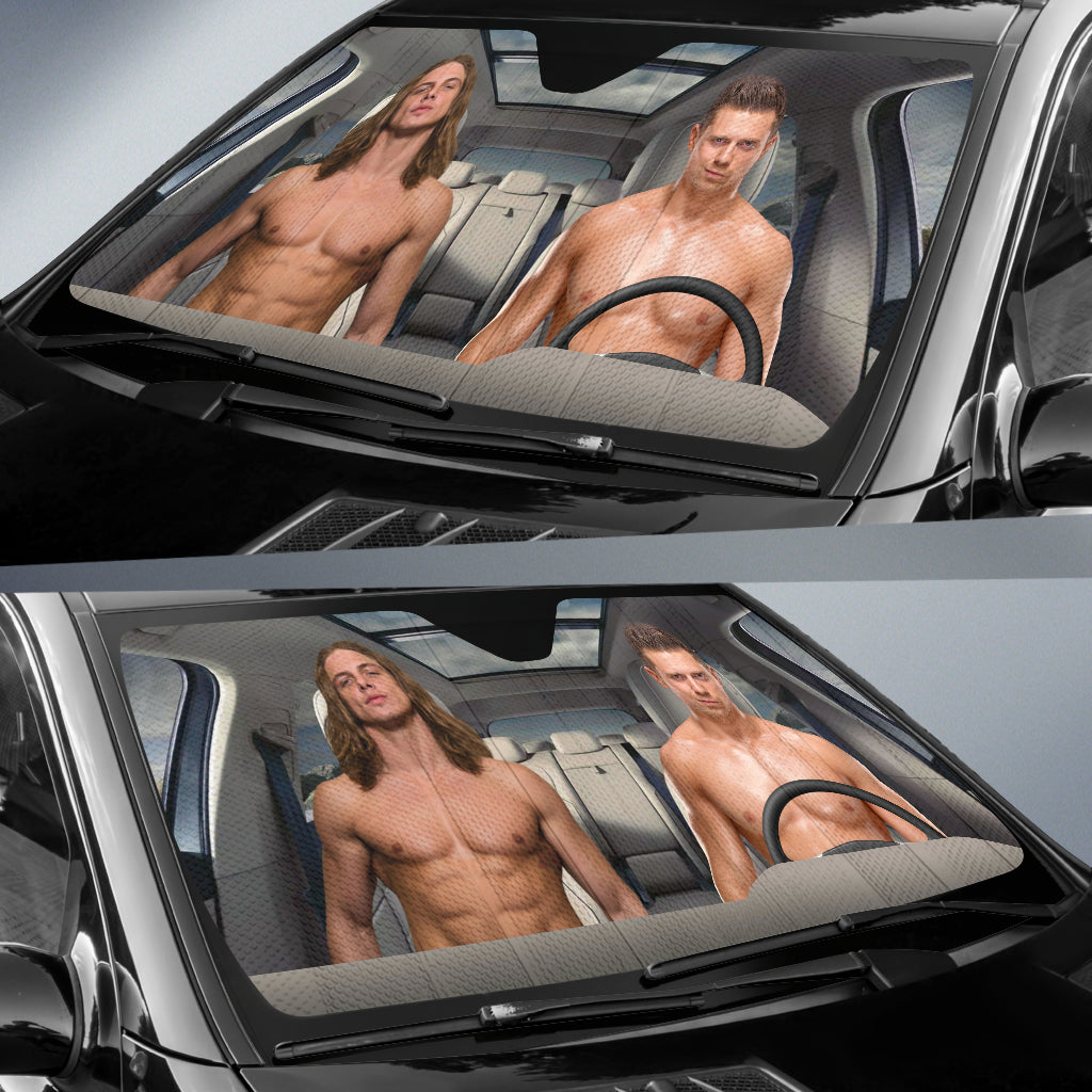 The Miz Vs Riddle Wwe Driving Auto Sun Shade