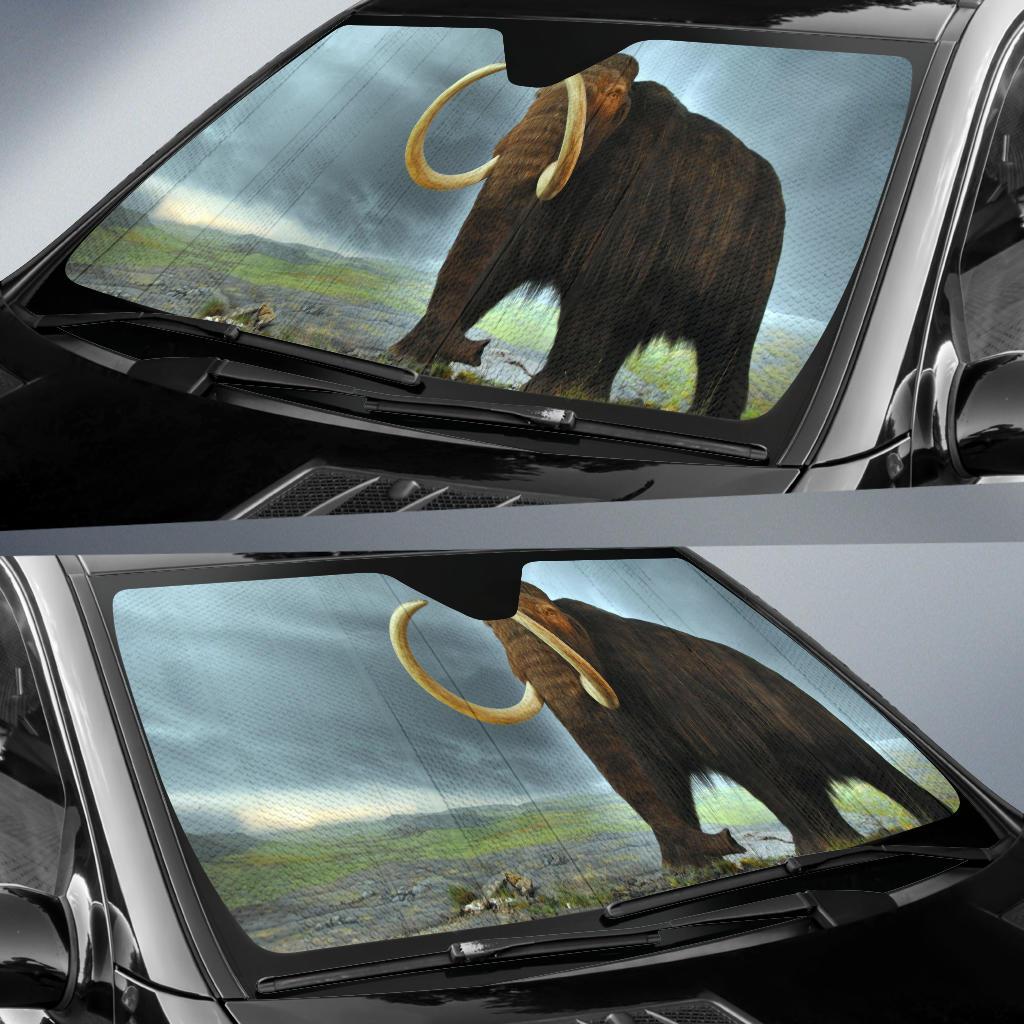 Woolly Mammoth Hd 4K Car Sun Shade Gift Ideas 2022