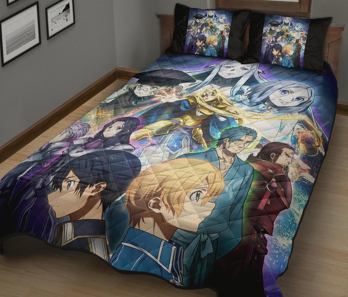 Sword Art Online Anime Quilt Bed Set Pillow Case Amazing Decor Gift Ideas 1