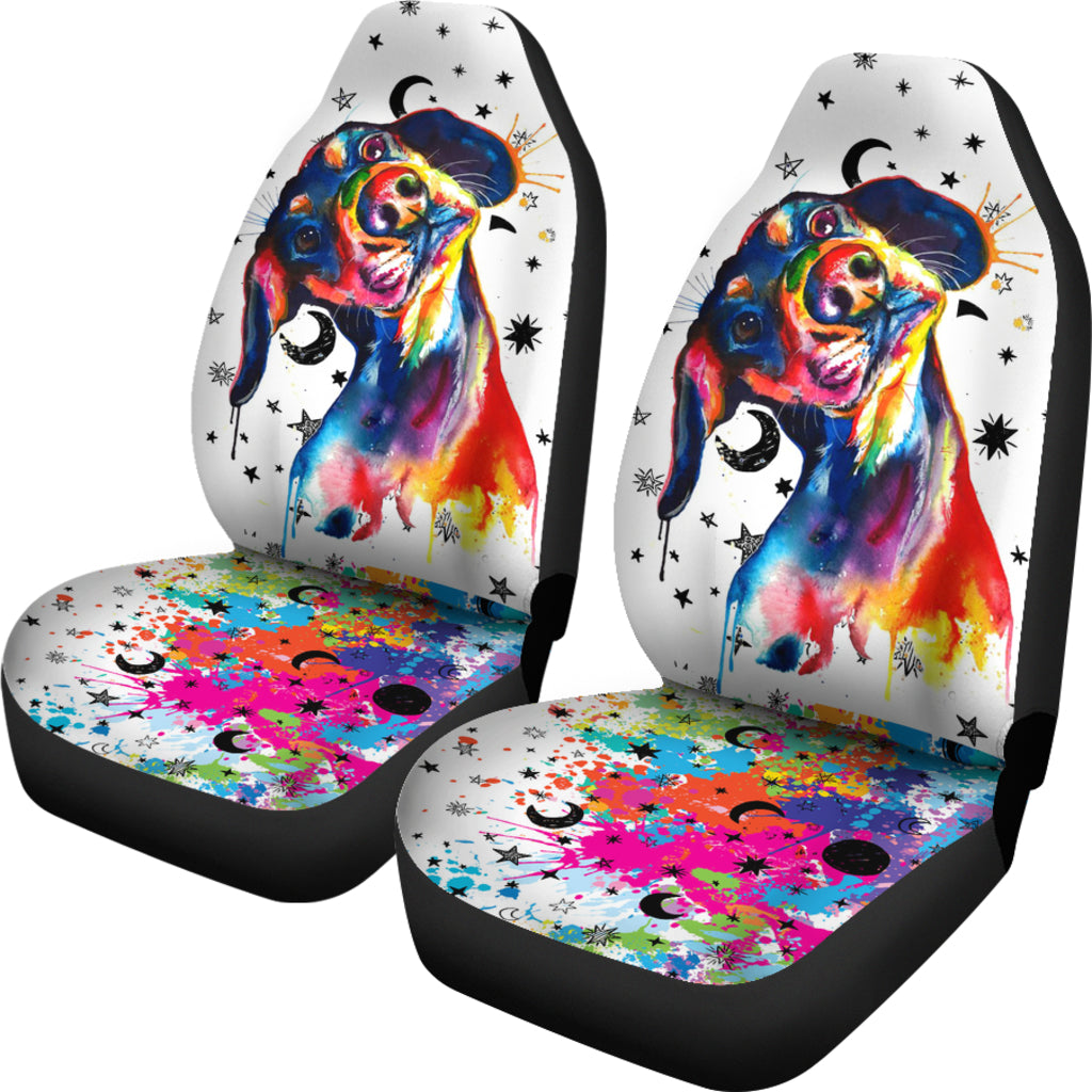 Dachshund Watercolor Car Seat Covers