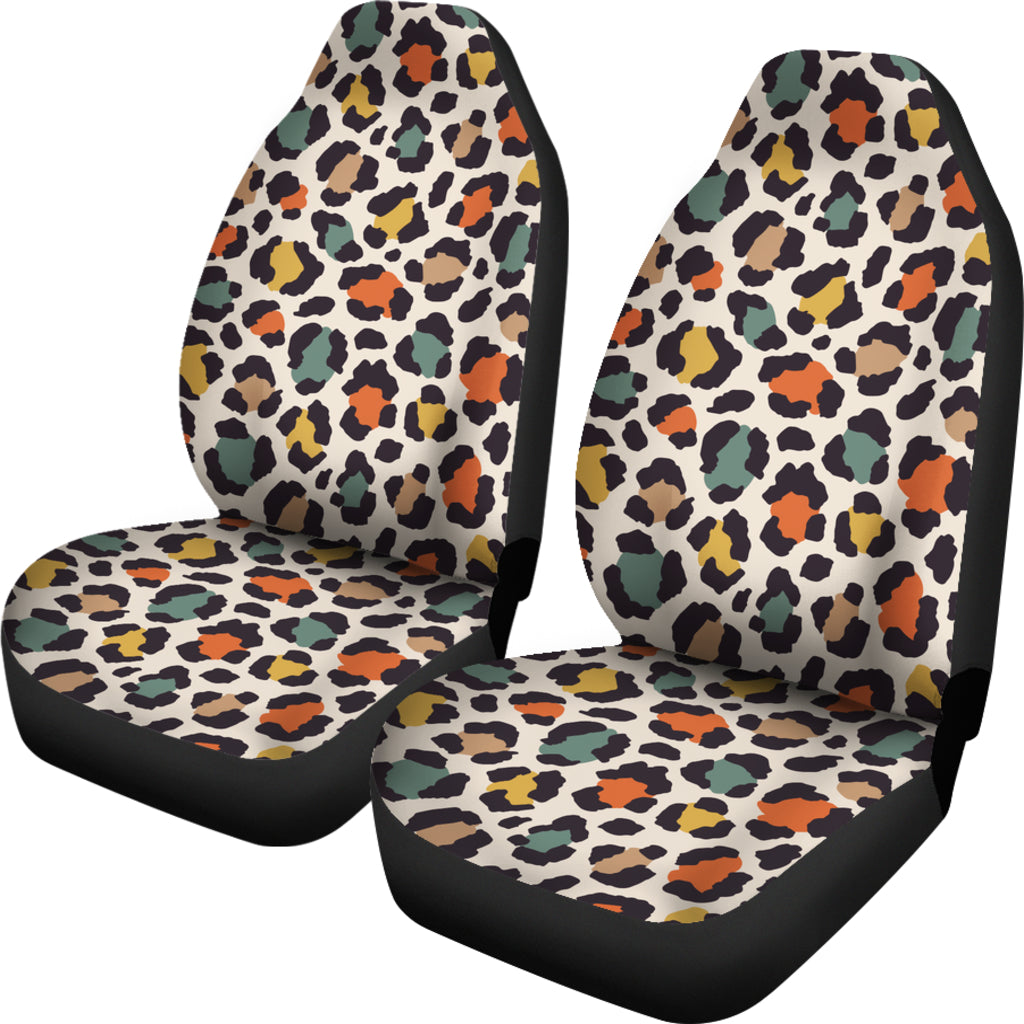 Cool Colorful Cheetah Print Car Seat Covers